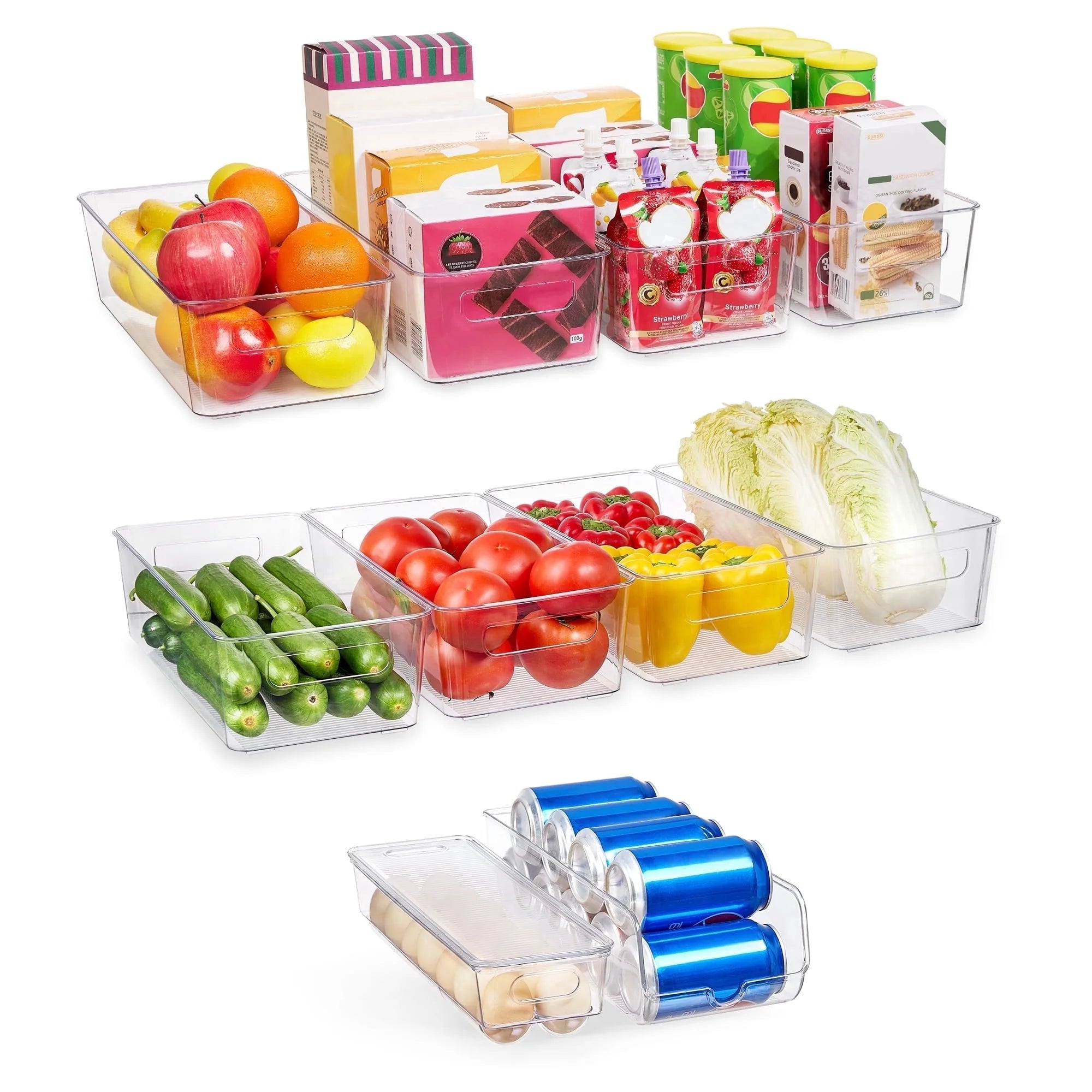 Clear Fridge Storage Set
